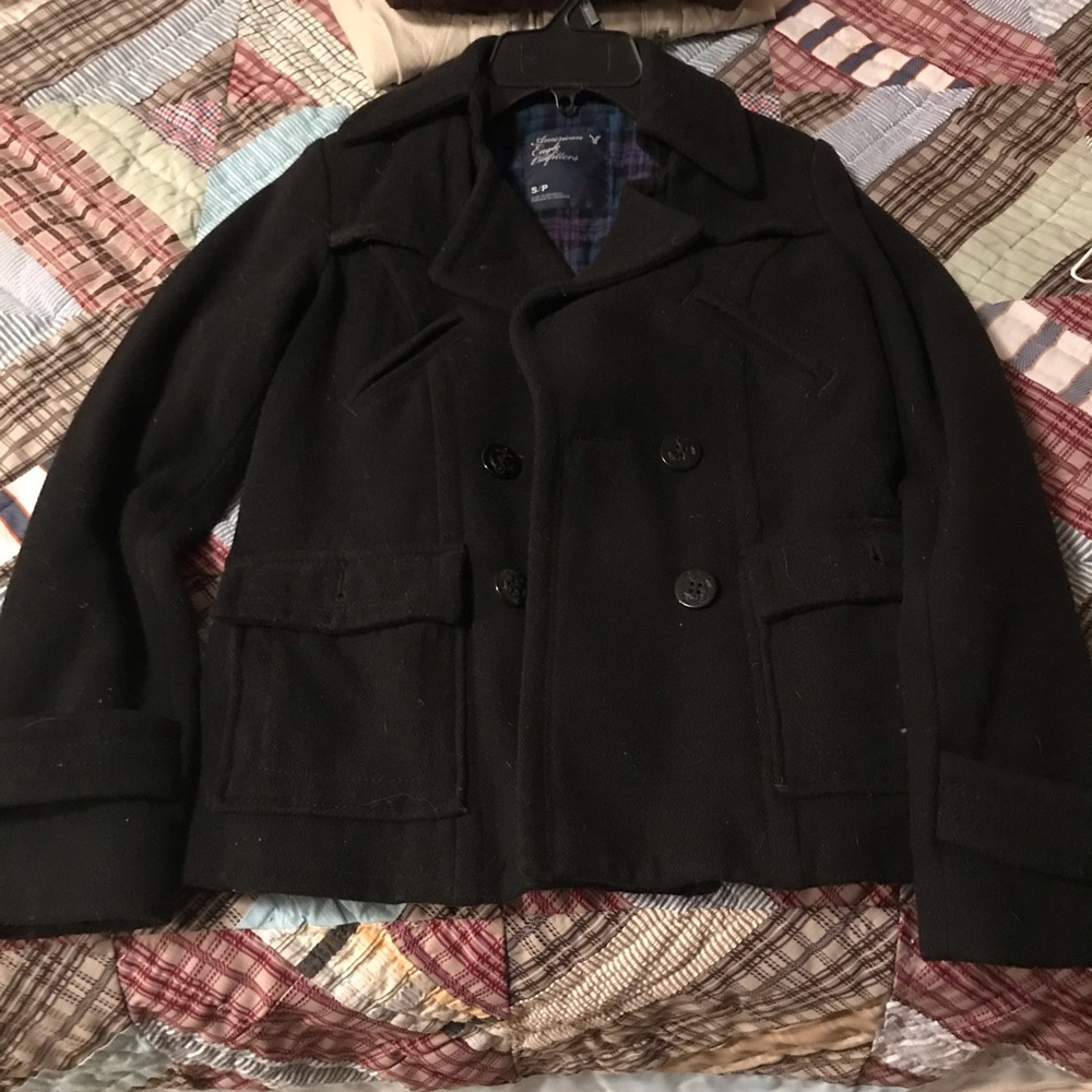 American eagle pea coat size small